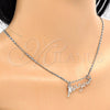 Rhodium Gold Filled Pendant Necklace, Polished, Rhodium Finish, 04.106.0022.1.20 (02 MM Thickness, 20 Inches Length)