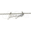 Rhodium Gold Filled Pendant Necklace, Polished, Rhodium Finish, 04.106.0022.1.20 (02 MM Thickness, 20 Inches Length)
