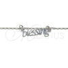 Rhodium Gold Filled Pendant Necklace, Polished, Rhodium Finish, 04.106.0023.1.20 (02 MM Thickness, 20 Inches Length)