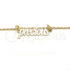 Oro Laminado Pendant Necklace, Gold Filled Style Nameplate Design, Polished, Golden Finish, 04.106.0024.20 (02 MM Thickness, 20 Inches Length)