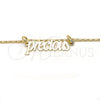 Oro Laminado Pendant Necklace, Gold Filled Style Nameplate Design, Polished, Golden Finish, 04.106.0024.20 (02 MM Thickness, 20 Inches Length)