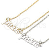 Oro Laminado Pendant Necklace, Gold Filled Style Nameplate Design, Polished, Golden Finish, 04.106.0024.20 (02 MM Thickness, 20 Inches Length)