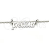 Rhodium Gold Filled Pendant Necklace, Polished, Rhodium Finish, 04.106.0024.1.20 (02 MM Thickness, 20 Inches Length)