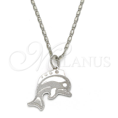 White Gold Filled Rhodium Gold-Filled Necklace 04.106.0025.1.20 for wholesale, main product view