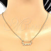 Oro Laminado Pendant Necklace, Gold Filled Style Nameplate Design, Polished, Golden Finish, 04.106.0029.20 (02 MM Thickness, 20 Inches Length)