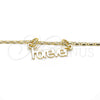 Oro Laminado Pendant Necklace, Gold Filled Style Nameplate Design, Polished, Golden Finish, 04.106.0029.20 (02 MM Thickness, 20 Inches Length)