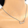 Rhodium Gold Filled Pendant Necklace, Polished, Rhodium Finish, 04.106.0029.1.20 (02 MM Thickness, 20 Inches Length)