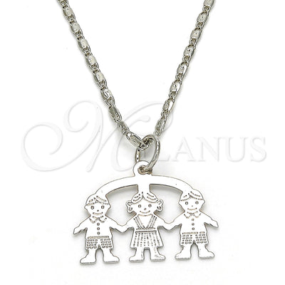 White Gold Filled Rhodium Gold-Filled Necklace 04.106.0030.1.20 for wholesale, main product view