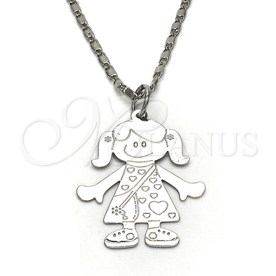 White Gold Filled Rhodium Gold-Filled Necklace 04.106.0032.1.20 for wholesale, main product view