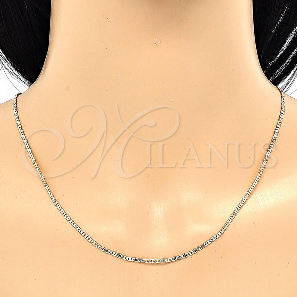 Gold Filled Necklace — Basic Necklace Mariner Design Polished 04. 02 MM — alternate product view — SKU 119866 | Oro Laminado collar — básico Necklace Mariner diseño pulido 04. 02 MM — SKU 119866