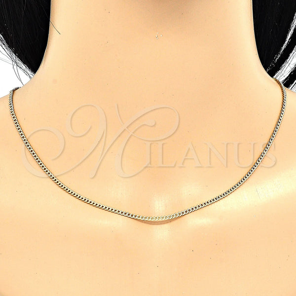 Gold Filled Necklace — Basic Necklace Miami Cuban Design Polished 04. 02 — alternate product view — SKU 119867 | Oro Laminado collar — básico Necklace Miami Cuban diseño pulido 04. 02 — SKU 119867