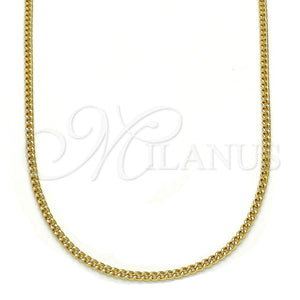 Gold Filled Necklace — Basic Necklace Miami Cuban Design Polished 04. 02 — main product view — SKU 119867 | Oro Laminado collar — básico Necklace Miami Cuban diseño pulido 04. 02 — SKU 119867