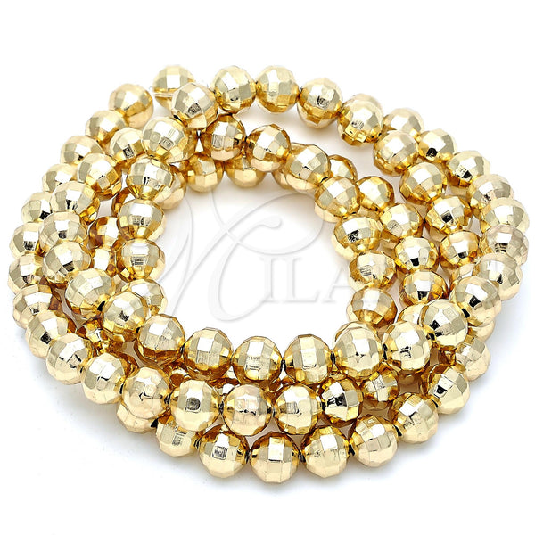 Gold Filled Jewelry — Bead Ball Design Diamond Cutting 5. — alternate product view — SKU 119876 | Oro Laminado joyería — Bead Ball diseño Diamond Cutting 5. — SKU 119876