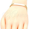 Oro Laminado ID Bracelet, Gold Filled Style Polished, Golden Finish, 03.63.1840.08 (120 Gauge, 05 MM Thickness, 8 Inches Length)