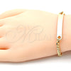 Oro Laminado ID Bracelet, Gold Filled Style Polished, Golden Finish, 03.63.1841.06 (100 Gauge, 04 MM Thickness, 6 Inches Length)