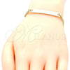 Oro Laminado ID Bracelet, Gold Filled Style Polished, Golden Finish, 03.63.1841.06 (100 Gauge, 04 MM Thickness, 6 Inches Length)