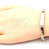 Oro Laminado ID Bracelet, Gold Filled Style Polished, Golden Finish, 03.63.1847.08 (05 MM Thickness, 8 Inches Length)