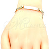 Oro Laminado ID Bracelet, Gold Filled Style Polished, Golden Finish, 03.63.1847.08 (05 MM Thickness, 8 Inches Length)