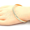 Oro Laminado Individual Bangle, Gold Filled Style Polished, Golden Finish, 07.165.0018.05.21 (06 MM Thickness, Size 5 (2.50 Diameter))