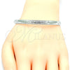 Rhodium Gold Filled Individual Bangle, Polished, Rhodium Finish, 07.165.0018.1.05.20 (06 MM Thickness, Size 5 (2.50 Diameter))