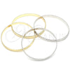 Rhodium Gold Filled Individual Bangle, Polished, Rhodium Finish, 07.165.0018.1.05.20 (06 MM Thickness, Size 5 (2.50 Diameter))