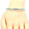 Rhodium Gold Filled Individual Bangle, Polished, Rhodium Finish, 07.165.0018.1.05.21 (06 MM Thickness, Size 5 (2.50 Diameter))