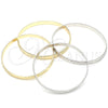 Rhodium Gold Filled Individual Bangle, Polished, Rhodium Finish, 07.165.0018.1.05.21 (06 MM Thickness, Size 5 (2.50 Diameter))