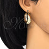 Oro Laminado Medium Hoop, Gold Filled Style Polished, Tricolor, 02.106.0001.1.30