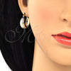 Oro Laminado Small Hoop, Gold Filled Style Polished, Tricolor, 02.106.0004.1.20