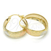 Oro Laminado Medium Hoop, Gold Filled Style Polished, Tricolor, 02.106.0004.1.30