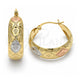 Oro Laminado Medium Hoop, Gold Filled Style Polished, Tricolor, 02.106.0004.1.30