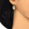 Oro Laminado Small Hoop, Gold Filled Style Polished, Tricolor, 02.106.0008.1.20