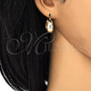 Oro Laminado Small Hoop, Gold Filled Style Polished, Tricolor, 02.106.0012.1.20