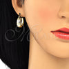 Oro Laminado Small Hoop, Gold Filled Style Polished, Tricolor, 02.106.0014.1.20