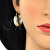 Oro Laminado Medium Hoop, Gold Filled Style Polished, Tricolor, 02.106.0014.1.30