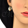 Oro Laminado Small Hoop, Gold Filled Style Polished, Tricolor, 02.106.0016.1.20