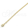 Oro Laminado Basic Necklace, Gold Filled Style Mariner Design, Polished, Golden Finish, 04.213.0133.22 (0.60 Gauge, 03 MM Thickness, 22 Inches Length)