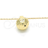 Oro Laminado Pendant Necklace, Gold Filled Style Ball Design, Polished, Golden Finish, 04.163.0005.20 (02 MM Thickness, 20 Inches Length)