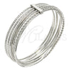 Rhodium Gold Filled Semanario Bangle, Twist Design, Polished, Rhodium Finish, 07.168.0010.1.06 (02 MM Thickness, Size 6 (2.75 Diameter))