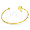 Stainless Steel Individual Bangle, Dolphin Design, Polished, Golden Finish, 07.265.0009 (03 MM Thickness, One size fits all)