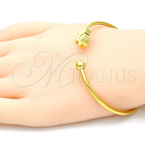 Stainless Steel Jewelry — Individual Bangle Elephant Design Polished 07. 03 MM — alternate product view — SKU 119987 | Acero Inoxidable joyería — Individual Bangle Elephant diseño pulido 07. 03 MM — SKU 119987