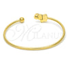 Stainless Steel Individual Bangle, Elephant Design, Polished, Golden Finish, 07.265.0011 (03 MM Thickness, One size fits all)