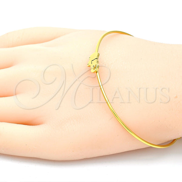 Stainless Steel Jewelry — Individual Bangle Elephant Design Polished 07. 01 MM — alternate product view — SKU 119989 | Acero Inoxidable joyería — Individual Bangle Elephant diseño pulido 07. 01 MM — SKU 119989