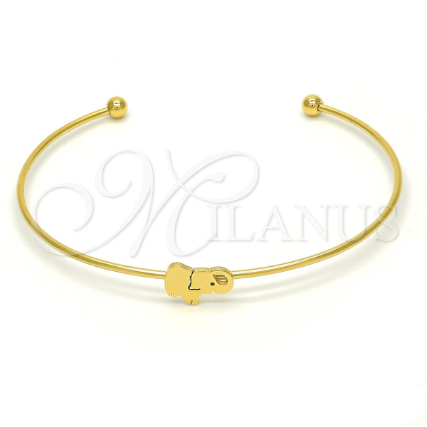Stainless Steel Jewelry — Individual Bangle Elephant Design Polished 07. 01 MM — main product view — SKU 119989 | Acero Inoxidable joyería — Individual Bangle Elephant diseño pulido 07. 01 MM — SKU 119989