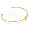 Stainless Steel Individual Bangle, Pineapple Design, Polished, Golden Finish, 07.265.0017 (01 MM Thickness, One size fits all)