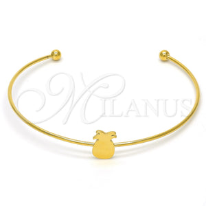 Stainless Steel Jewelry — Individual Bangle Pineapple Design Polished 07. 01 MM — main product view — SKU 119993 | Acero Inoxidable joyería — Individual Bangle Pineapple diseño pulido 07. 01 MM — SKU 119993
