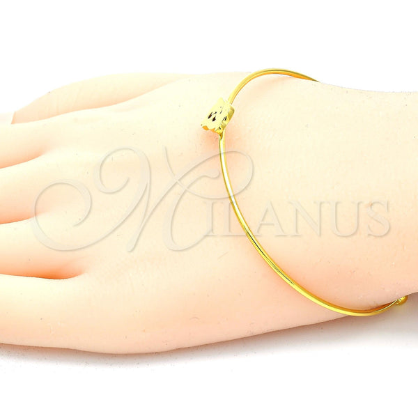 Stainless Steel Jewelry — Individual Bangle Dolphin Design Polished 07. 01 MM — alternate product view — SKU 119994 | Acero Inoxidable joyería — Individual Bangle Dolphin diseño pulido 07. 01 MM — SKU 119994