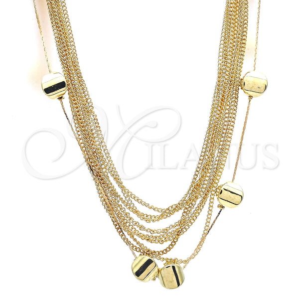 Oro Laminado Fancy Necklace, Gold Filled Style Polished, Golden Finish, 04.321.0002.36 (02 MM Thickness, 36 Inches Length)