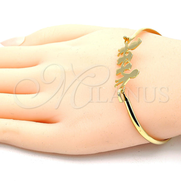 Stainless Steel Jewelry — Individual Bangle Polished 07. 04 MM Thickness Size — alternate product view — SKU 120091 | Acero Inoxidable joyería — Individual Bangle pulido 07. 04 MM Thickness Size — SKU 120091