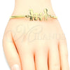 Stainless Steel Individual Bangle, Polished, Golden Finish, 07.110.0017.05 (04 MM Thickness, Size 5 (2.50 Diameter))